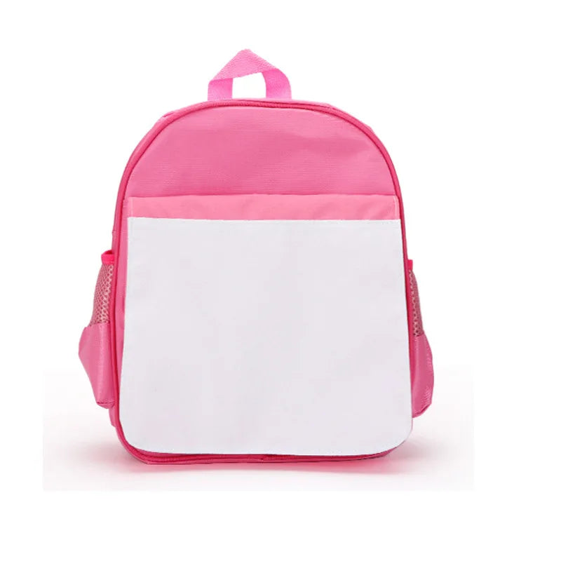 Colorful School Bag for Children Sublimation Blank  Backpack Bookbag For Student Boys Girls  Rucksack Travel Bagpack
