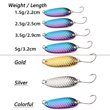 Trout Spoon and Spinner Lures (10 Pack)