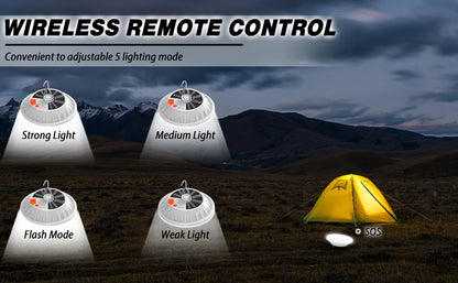 Portable Camping Light Power Bank LED Camping Lanterns Handheld Waterproof Outdoor Tent Light Rechargeable Floodlight Flashlight