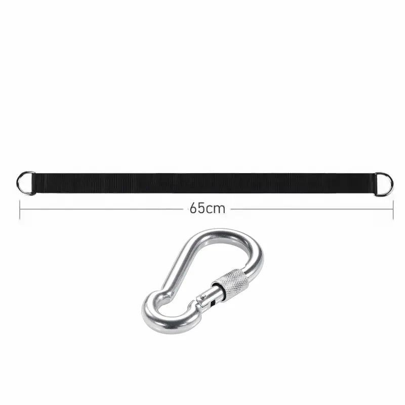 Outdoor Tree Swing Straps 200kg Heavy Duty Hook Ring Hanging Belt Connecting Belt for Hammock Punching Bag Swing Horizontal Bar