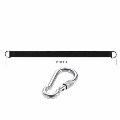 Outdoor Tree Swing Straps 200kg Heavy Duty Hook Ring Hanging Belt Connecting Belt for Hammock Punching Bag Swing Horizontal Bar