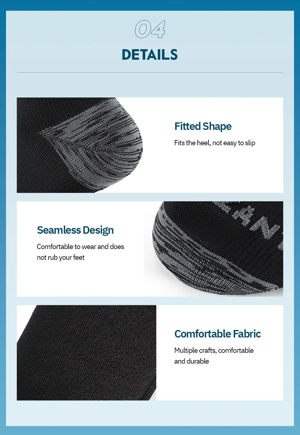 Waterproof Socks for Men Warm Snow Thermal Sports Sock PORELLE MEMBRANES Snowboard Cycling Ski Bicycle Winter Black Blue
