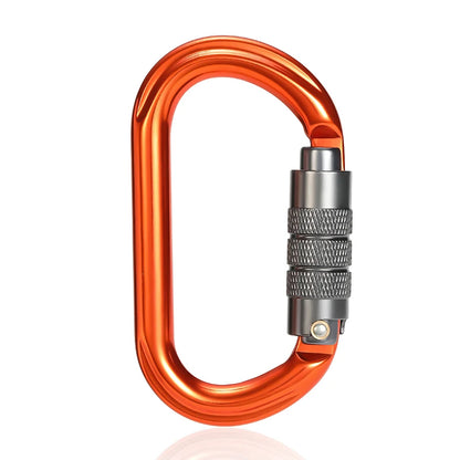 CLIWIZ Brand 25KN Auto Safety Lock Outdoor Professional Climbing Carabiner O Shape Aviation Aluminum Hooks