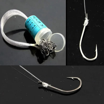 HOMEFISH Barbed Fishing Hooks (50 Pack)
