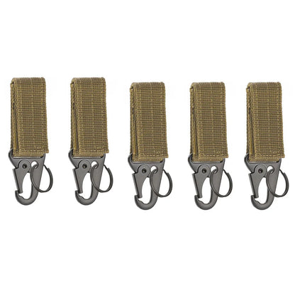 Carabiner High Strength Nylon Key Hook MOLLE Webbing Buckle Hanging System Belt Buckle Hanging Camping Hiking Accessories