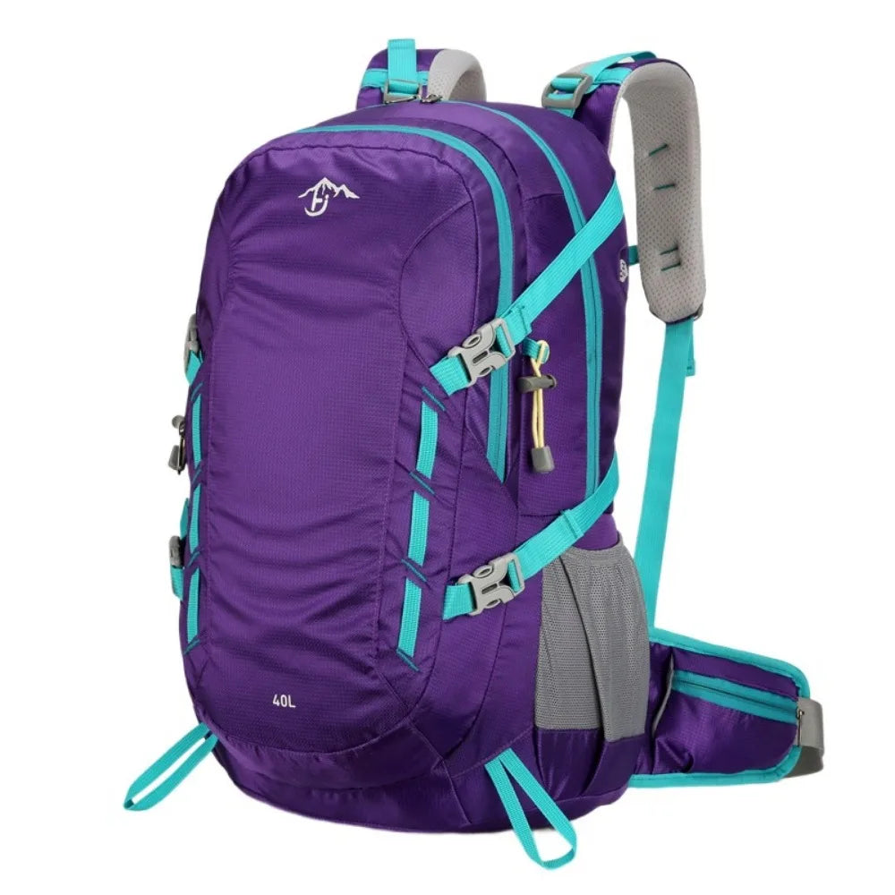 40L Mountaineering Backpack Large Capacity Stitching Sports Knapsack Waterproof Multi-Color Hiking Backpacks Outdoor Sports
