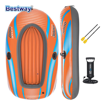 Bestway Inflatable Kayak 1–3 Person – Heavy Duty PVC Rafting Boat for Adventure & Fishing