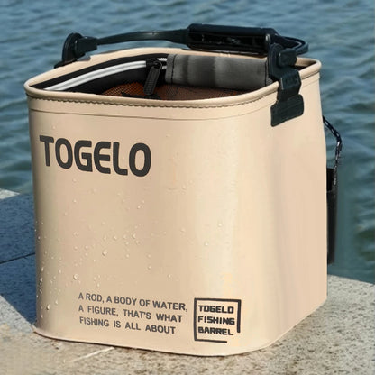 Foldable Live Fish Bucket with Rope