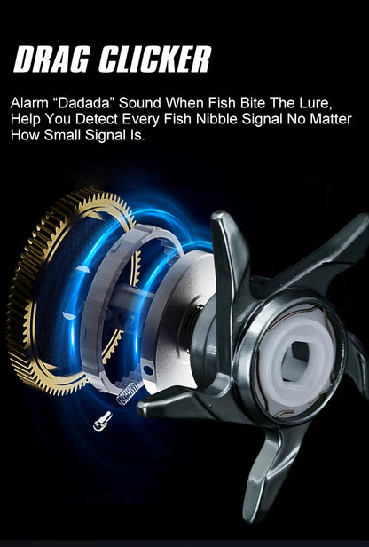 SEASIR DCAST Digital Control Baitcasting Reel with Smart Brake