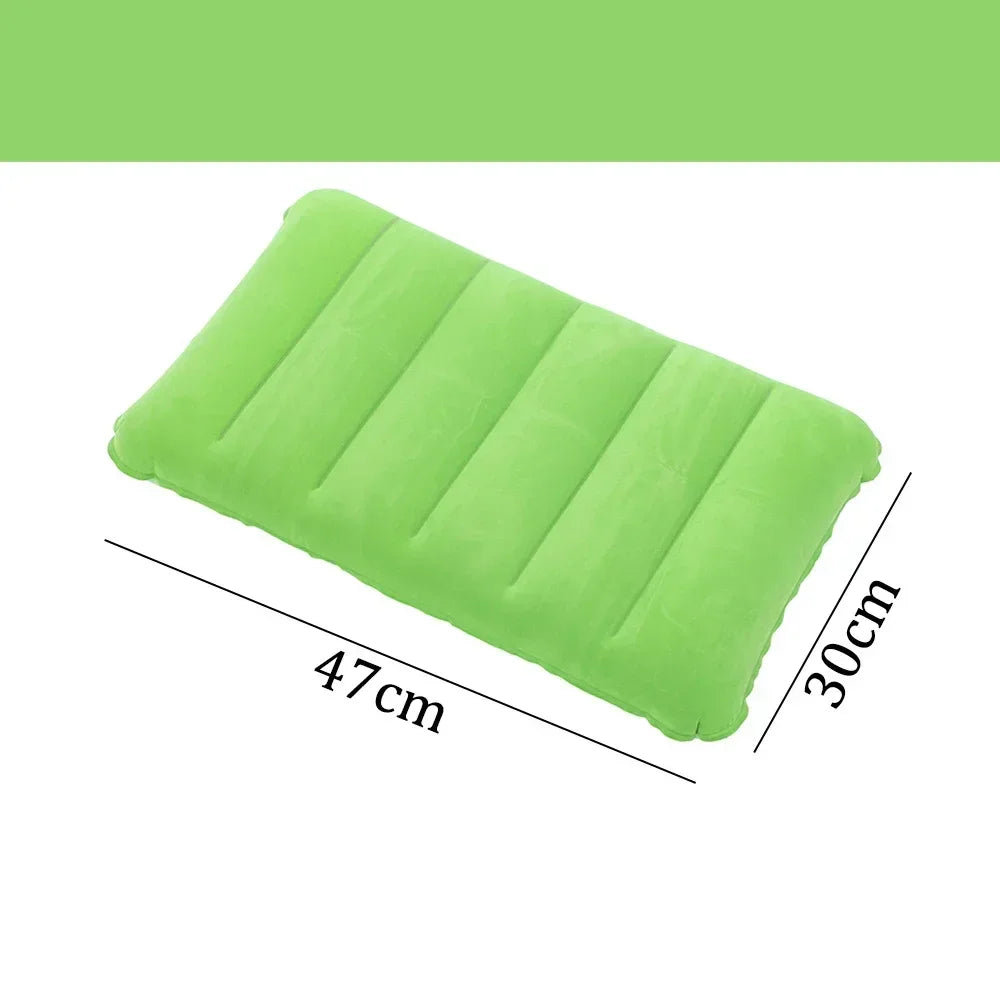 Air Cushion Pillows Outdoor Camping Folding Square Inflatable Pillows Travel Backrest Plane Head Rest Pillow Camping