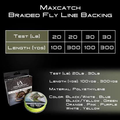 Maximumcatch Braided Fly Backing Line (50-300 Yds)