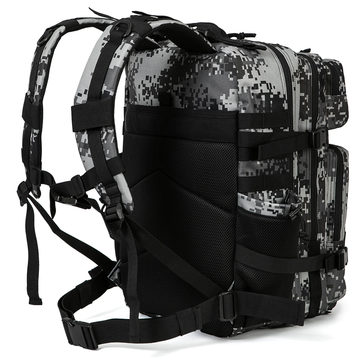 45L Tactical Backpack Molle System Men's Outdoor Hiking Rucksack with Bottle Holder EDC GYM Hunting Bag for Survival