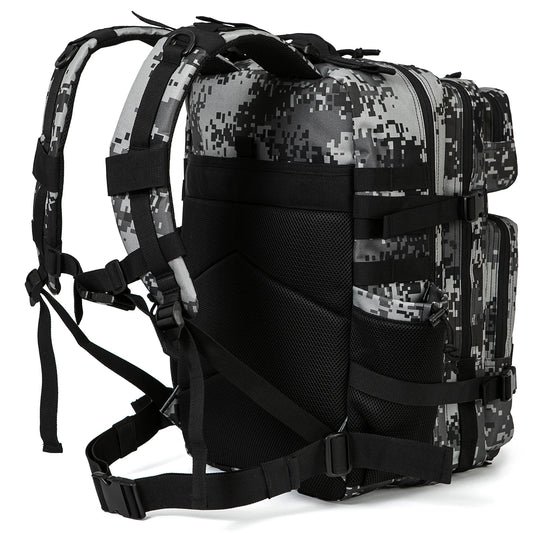 45L Tactical Backpack Molle System Men's Outdoor Hiking Rucksack with Bottle Holder EDC GYM Hunting Bag for Survival