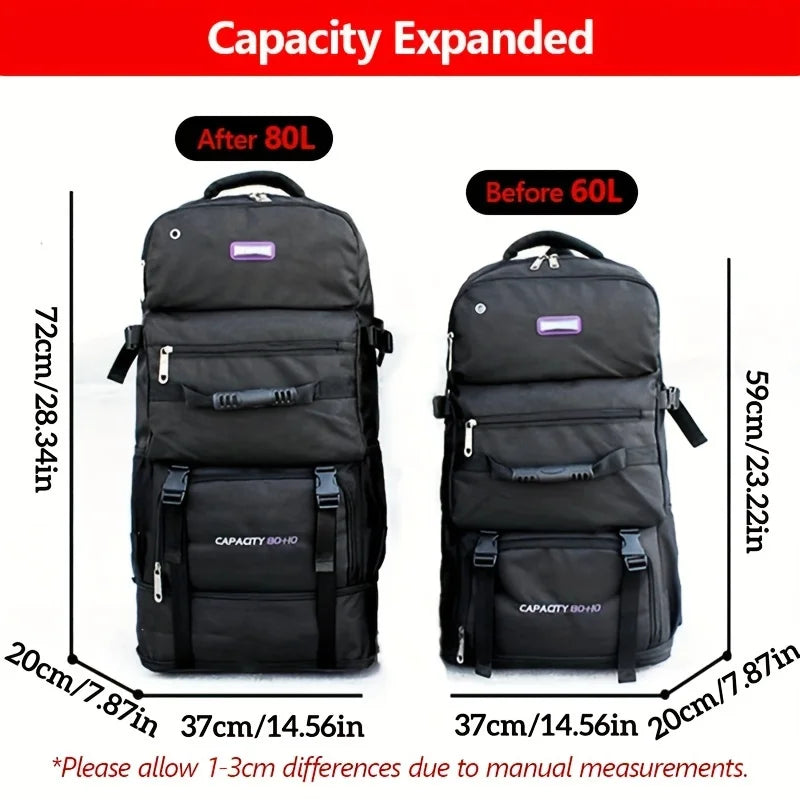 60L 80L Climbing Backpack Hiking Camping Rucksack Outdoor Travel Trekking Mountaineering Bag Large Sport Luggage Storage Bags