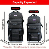 60L 80L Climbing Backpack Hiking Camping Rucksack Outdoor Travel Trekking Mountaineering Bag Large Sport Luggage Storage Bags
