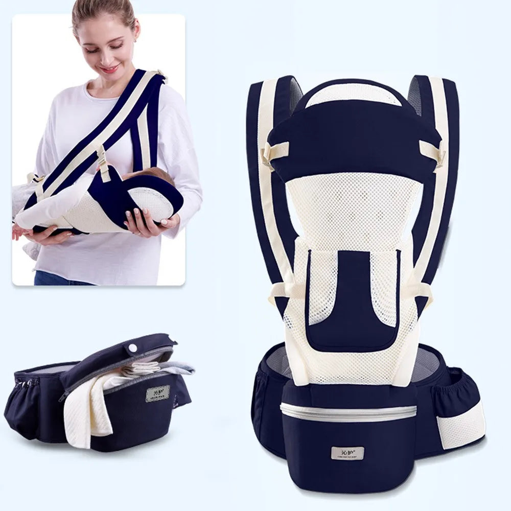 Ergonomic Backpack Baby Carrier Baby Hipseat Carrier carrying for children Baby Wrap Sling for Baby Travel 0-48 Months Useable
