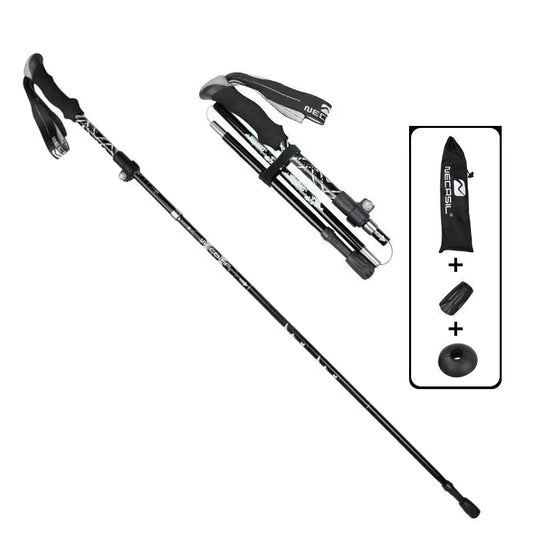 2PCS Trekking Poles Adjustable Ultralight Walking Sticks Alpenstock Outdoor Hiking-Climbing Mountaineering Sticks