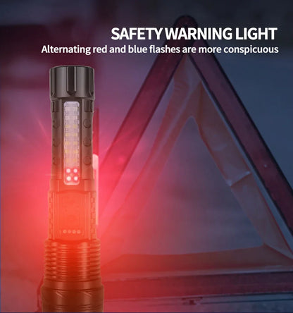 LED Flashlight Rechargeable Torch High Power Strong Light Flashlight Long Range Tactical Zoom Lamp Outdoor Camping Lantern