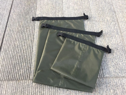 Homefish 3Pcs Set 30D Nylon Lightweight Dry Sack Waterproof Storage Bags 1.5L 2.5L 3.5L For Drifting Swimming Camping Travel