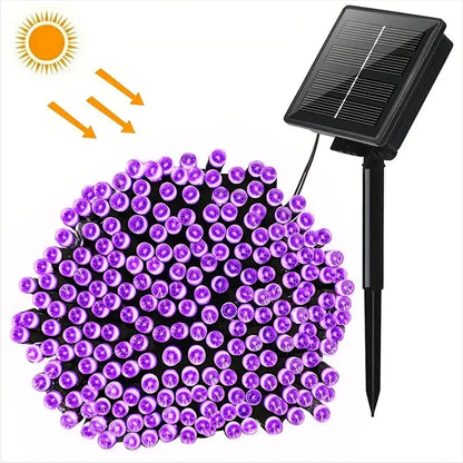 Solar String Light Fairy Outdoor Garden Waterproof Lamp 2025 Christmas Garland Xmas Holiday Party Home Halloween Decoration