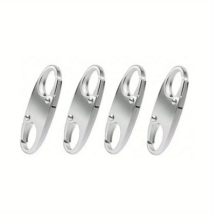 2/4PCS Carabiner Clip Double-layer S-shaped Zipper Clip Used for Outdoor Fishing  Rock Climbing Camping Gadgets and Accessories