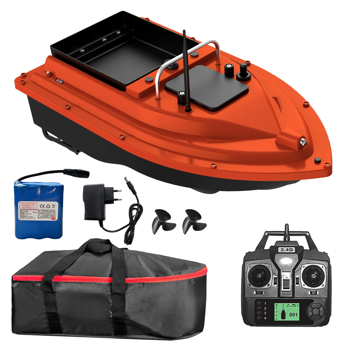 D16E GPS Bait Boat with Large Bait Hopper & Auto-Return