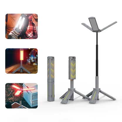 Solar-Powered High-Intensity Emergency Lantern, Multi-Functional  Lamp with Red Warning Light for Home Use  Outdoor Camping