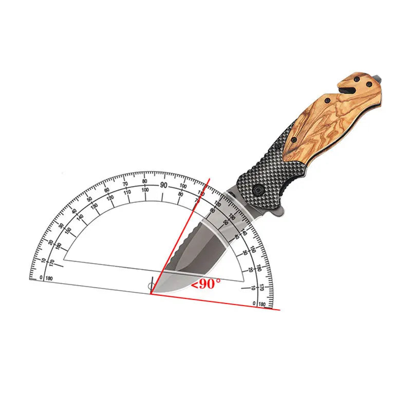 Stainless Steel Folding Knife High Hardness Camping Survival Multi-Functional Portable Mini Knife Fruit Knife