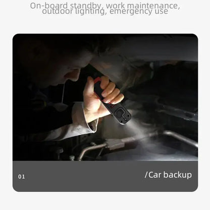 Portable USB Rechargeable Work Light Magnetic COB LED Flashlight Hanging Lamp with Built-in Battery Camping Torch