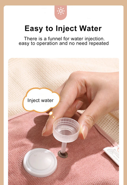 Electric Hot Water Bag Winter Portable Soft Electric Hand Warmer Rechargeable Reusable Explosion-Proof Warming Hand Pillow