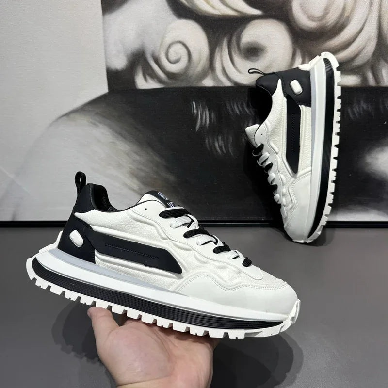 Men’s Platform Sneakers – Non-Slip Fashion Sports & Casual Shoes | Wear-Resistant Comfortable Loafers