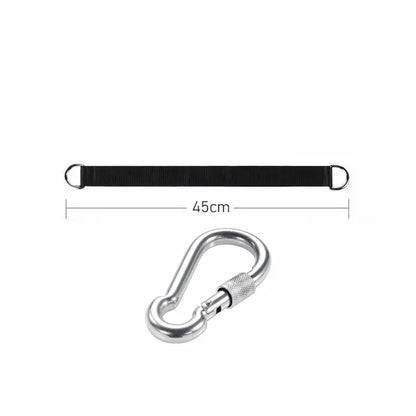 Outdoor Tree Swing Straps 200kg Heavy Duty Hook Ring Hanging Belt Connecting Belt for Hammock Punching Bag Swing Horizontal Bar