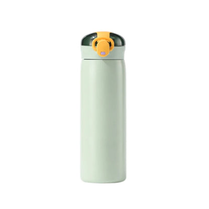 1pc 320/460ML Stainless Steel Thermal Bottle Portable Kids Straw Mug Cold and Hot Thermal Thermos Student Water Bottle