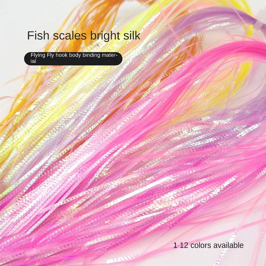 Holographic Crystal Flash Tinsel for Fly Tying