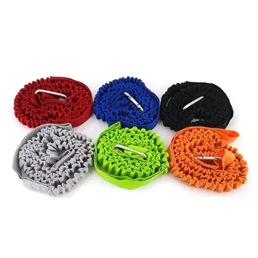 Elastic Kayak Paddle Leash & Fishing Rod Holder – Stretchable Coiled Safety Rope with Carabiner for Canoe, Rowing & Boat Accessories