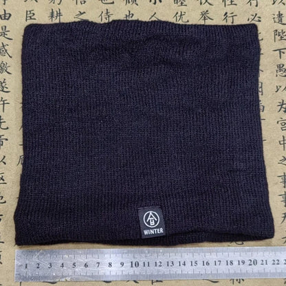Knitted Neck Warmer Sports Scarf Fashion Soft Women Men Face Cover Winter Skating Running Hiking Scarves Thick Cold-proof Collar