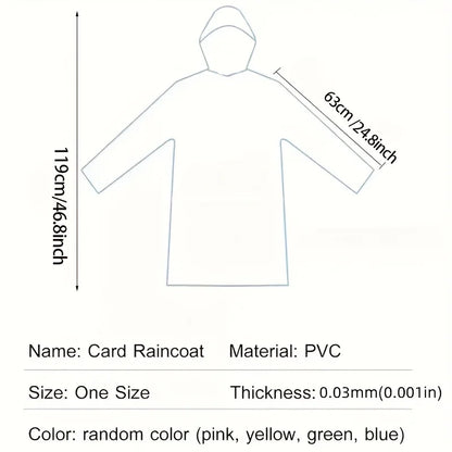 5/10 Pcs Compact Disposable Rain Poncho, Lightweight Emergency Rainwear for Camping, Hiking & Travel