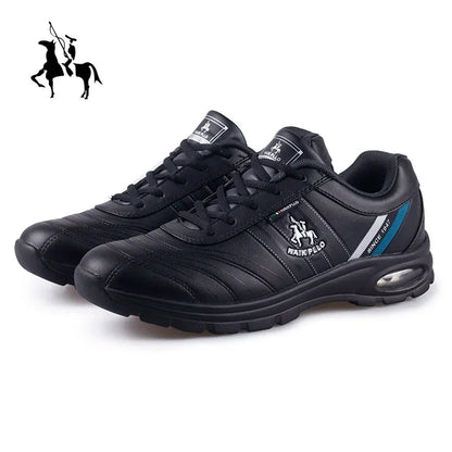 Men’s Outdoor Leather Sneakers – Casual Fashion Sports Shoes Large Size Comfort Trainers