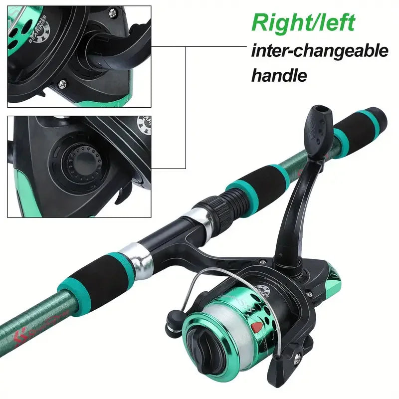 Telescopic Fishing Rod and Reel Full Kit