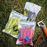 4 Outdoor Tent Ropes, Reflective Ropes Canopy Ropes Reinforced Windproof Ropes with Buckles To Ensure Safety Camping Accessories