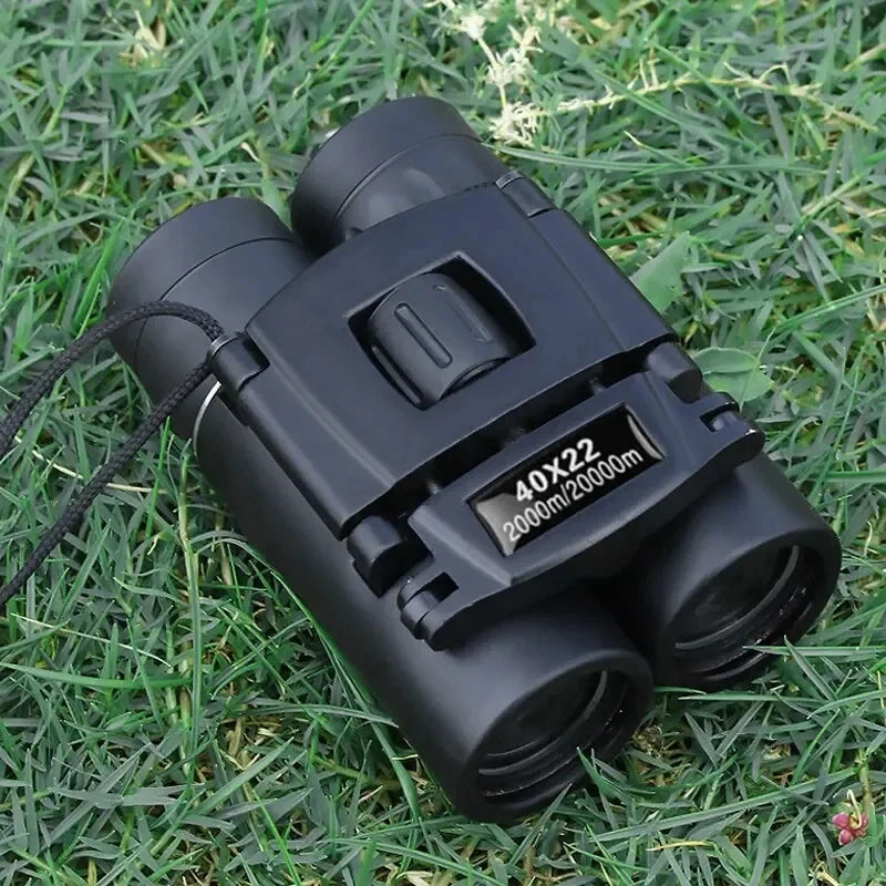 40x22 HD Binoculars with BAK4 FMC: 2000M Long Range Folding Mini Telescope, Ideal for Hunting, Sports, Camping & Travel