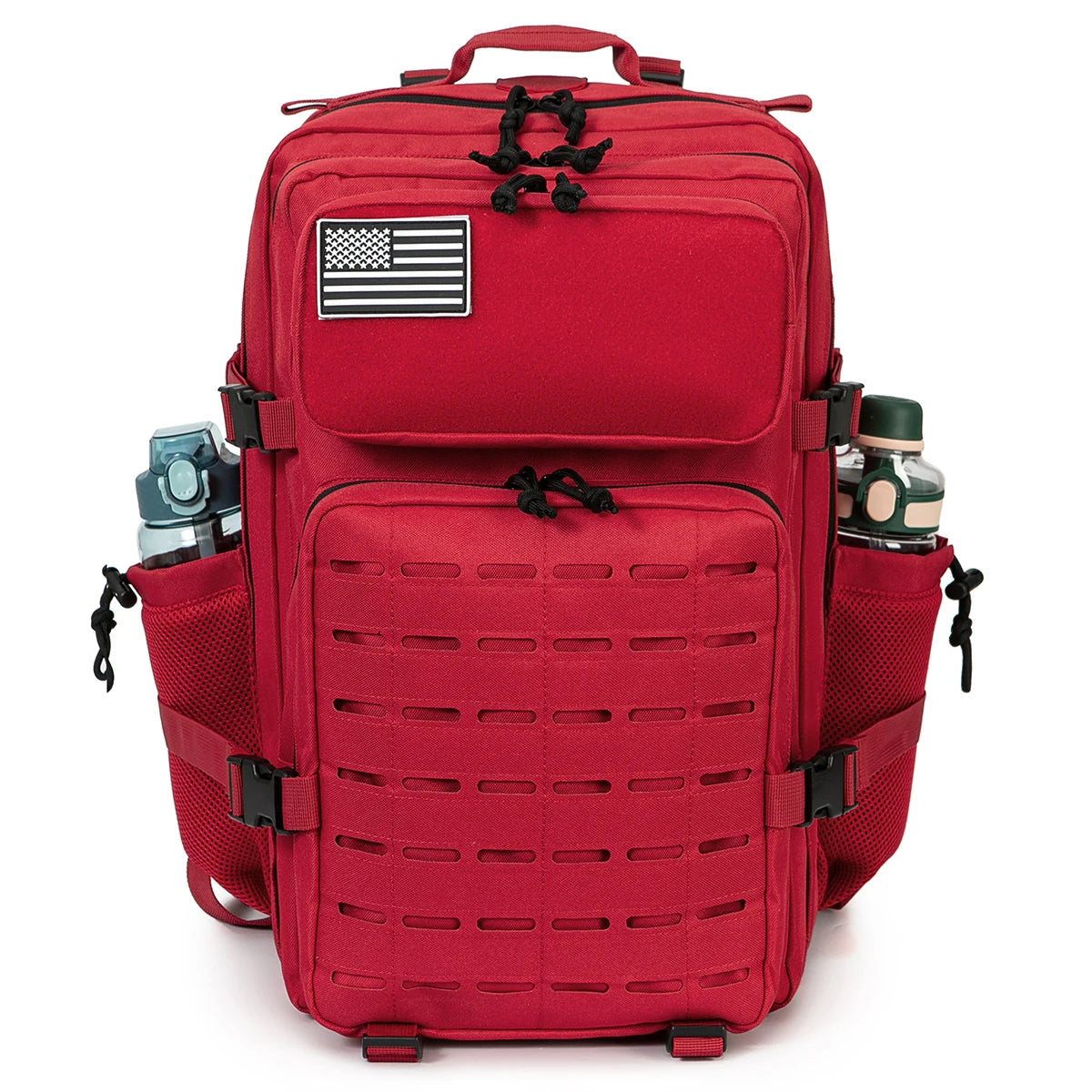 45L Tactical Backpack Molle System Men's Outdoor Hiking Rucksack with Bottle Holder EDC GYM Hunting Bag for Survival