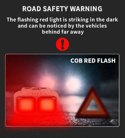 COB LED Powerful Headlamp USB Rechargeable Head Torch USB Rechargeable Waterproof Outdoor Camping Fishing Hunting Search Lantern