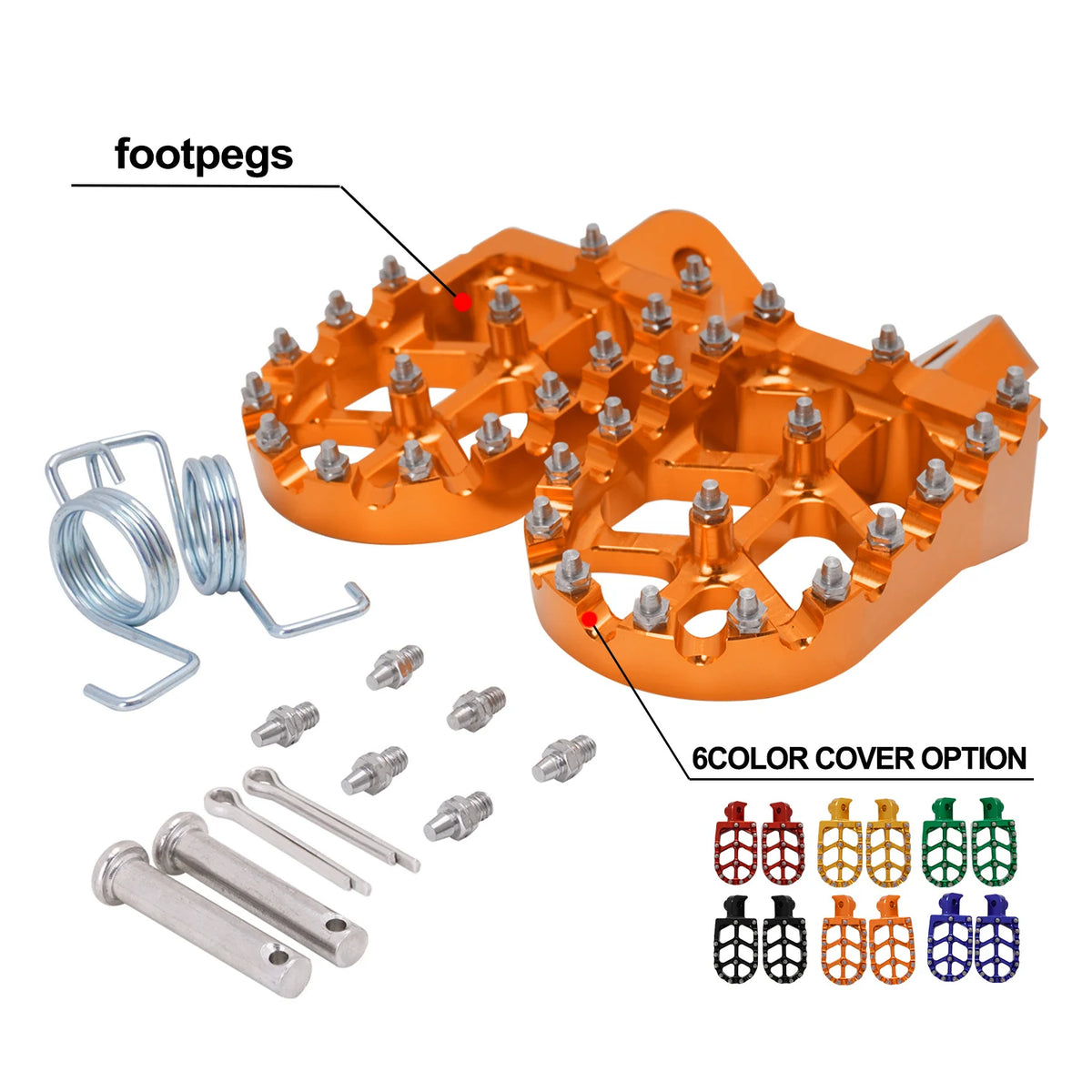 For YAMAHA TW200 PW50 PW80 TTR90 TTR90E Honda CR CRF XR 50 70 80 100 110 KAYO Footpegs Footrests Foot Pegs Rests Pedals