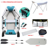 2.0–3.6m Inflatable Boat with Air Deck & Slat Bottom | Heavy-Duty PVC 3-Layer Fishing & Kayak Dinghy Set