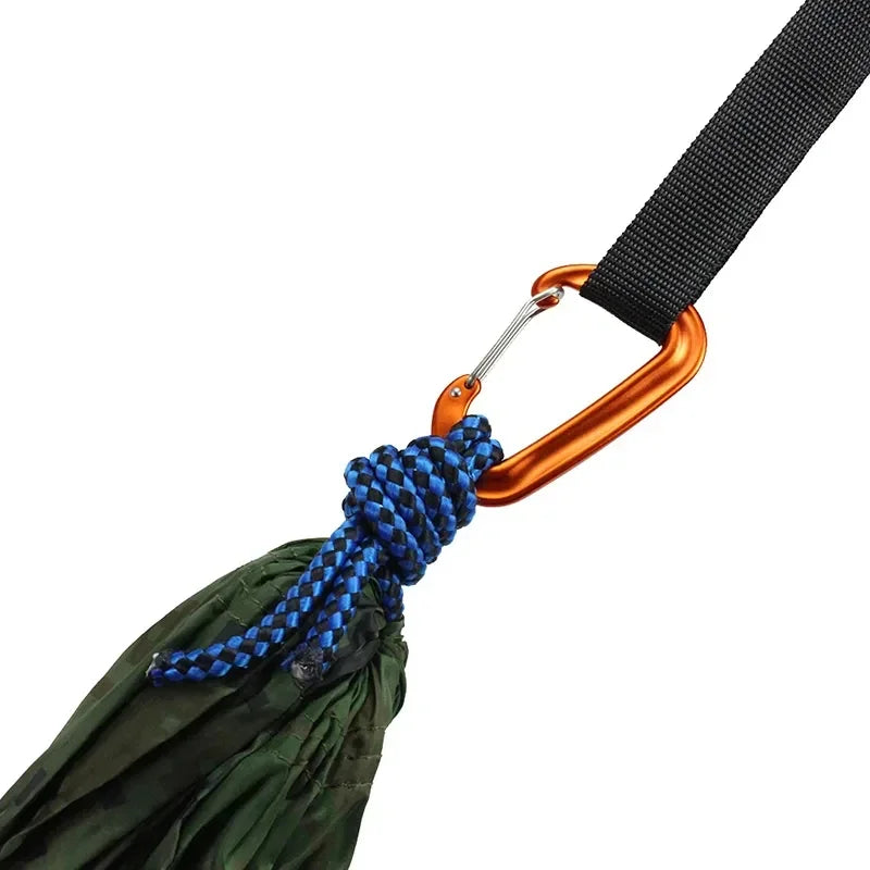 12KN Small Climbing Carabiner D-Shape Mountaineering Buckle Hook Safety Lock Outdoor Camping Hiking Key Chain