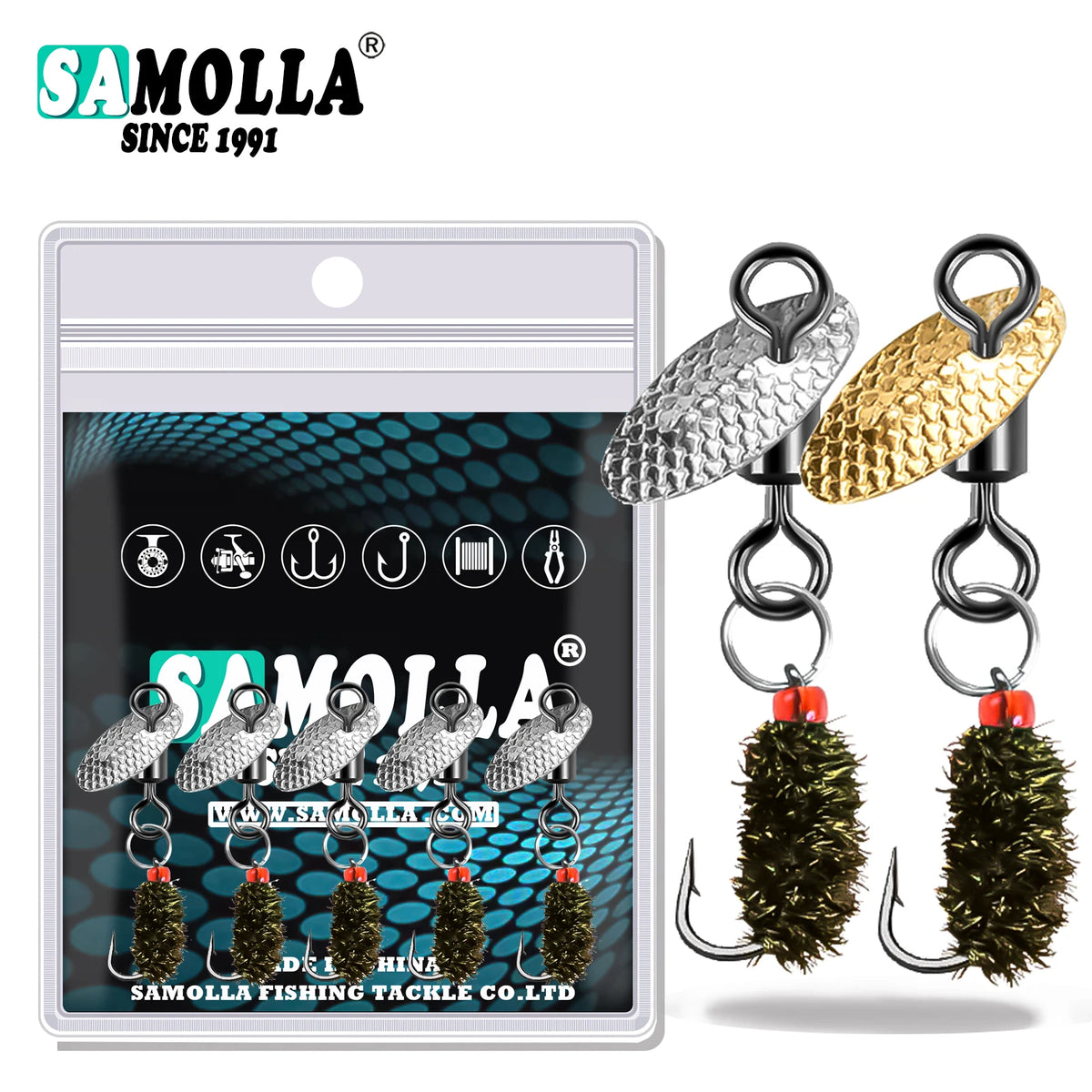 Spinner Scud Flies for Trout (5 Pack)