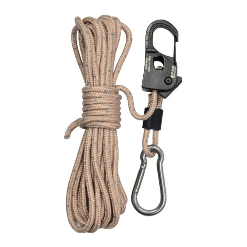 Tent Rope Tensioner Core Lanyard Adjuster Strong Load-bearing Compact Size Portable Reusable Tent Rope Adjuster Camping Gear