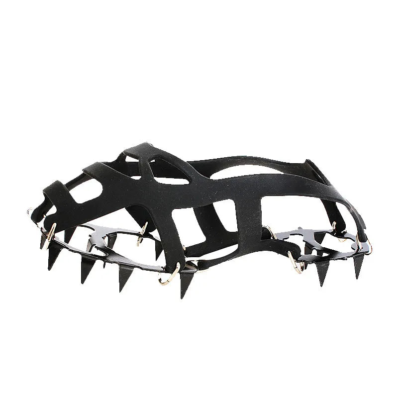 шипы для сапог 1 Pair 18 Teeth Anti-Slip Ice Snow Grips Shoe Boot Traction Cleat Spikes Crampon Shoes Boots Covers steigeisen