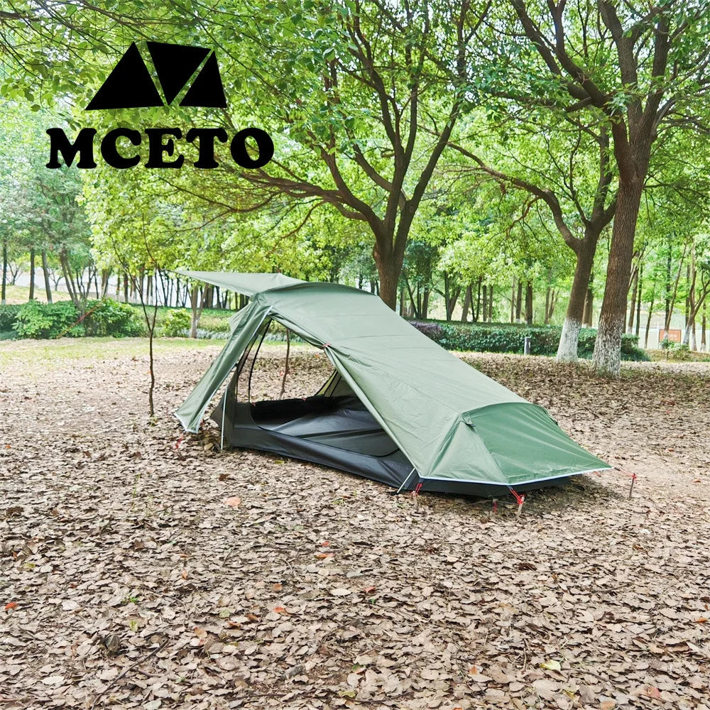2 People Camping Tent Ultra Light Hiking Backpack Tent Dual Layer Waterproof Outdoor Travel Tunnel Tent  Portable Trekking Tent